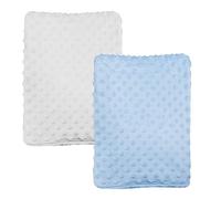 Gift Hub Baby Blanket for Newborn | Bubble,Cellular Soft, & Cozy Baby Blanket Pack of 2 | Perfect for Baby Boys & Girls Swaddling, & Nursery Use | Size 75x100 CM, White & Blue