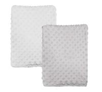 Gift Hub Baby Blanket for Newborn | Bubble,Cellular Soft, & Cozy Baby Blanket Pack of 2 | Perfect for Baby Boys & Girls Swaddling, & Nursery Use | Size 75x100 CM, White & Grey