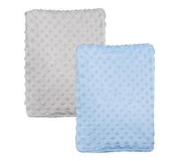 Gift Hub Baby Blanket for Newborn | Bubble,Cellular Soft, & Cozy Baby Blanket Pack of 2 | Perfect for Baby Boys & Girls Swaddling, & Nursery Use | Size 75x100 CM, Grey & Blue