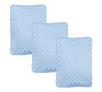 Gift Hub Baby Blanket for Newborn | Bubble,Cellular Soft, & Cozy Baby Blanket Pack of 3 | Perfect for Baby Boys & Girls Swaddling, Stroller, & Nursery Use Blue