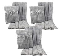 Gift Hub Baby Blanket for Newborn | Square, Cellular Soft, & Cozy Baby Blanket Pack of 3 | Perfect for Baby Boys & Girls Swaddling, Stroller, & Nursery Use | Size 75x100 CM | Grey