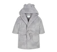 Gift Hub Baby Dressing Gown - Soft & Cozy Hooded Dressing Gown for Babies & Toddlers - Polyester Baby Bathrobe - Newborn Essentials for Bath Time & Everyday Comfort - Grey 0-6 Months