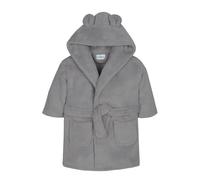 Gift Hub Baby Dressing Gown - Soft & Cozy Hooded Dressing Gown for Babies & Toddlers - Polyester Baby Bathrobe - Newborn Essentials for Bath Time & Everyday Comfort - Steel Grey 6-12 Months