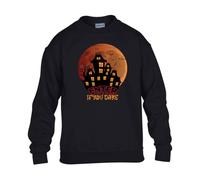 Gift Hub Enter If You Dare Mens Sweatshirt Halloween Horror Scary Unisex Christmas Jumper Haunted Mansion Trick or Treat Ghostly Design Kids Sweat Black - Youth Medium (Age 7-8)