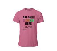 Gift Hub Personalised T-Shirt for Men & Women | Customised with Any Text, Image, or Logo | For Mothers day, Birthdays, Sports, and Bachelor Parties | Ideal for Men, Women, and Kids, Heliconia