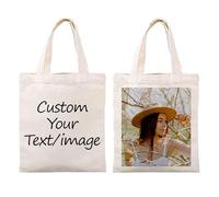 Gift Hub - Personalised Tote Bag With Text or Photo | Mothers day, Birthday Gift | Personalised Gifts Bag With Front And Back Text And Logo