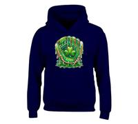Gift Hub Saint Patricks Day Mens Hoody Green Baseball Mitt Slime Sludge Dripping Lucky Clover Illustration Graphic Hoodie Sports Irish Festival Party Wear Navy Blue - Youth X-Small (Age 3-4)