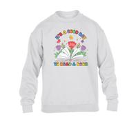 Gift Hub World Book Day IT'S A GOOD DAY TO READ A BOOK Kids SweatShirt Funny Festive Aesthetic Boys Sarcastic Rumor Girls Happy Floral Cheerful School EventGift Sweat White - XX-Large