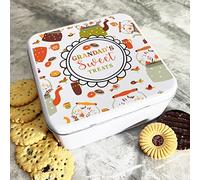 Gift Ideas for Dad - Square Biscuit Tin Gift Box for Dad, Grandad, and Step Dad - Cracker Gift Box for Cookies, Cake, Sweets, and Treats - Grandad Gifts, Present for Dad, Step Dad Fathers Day Gift