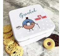 Gift Ideas for Dad - Square Biscuit Tin Gift Box for Dad, Grandad, and Step Dad - Cracker Gift Box for Cookies, Cake, Sweets, and Treats - Grandad Gifts, Present for Dad, Step Dad Fathers Day Gift