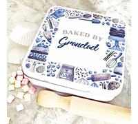 Gift Ideas for Dad - Square Biscuit Tin Gift Box for Dad, Grandad, and Step Dad - Cracker Gift Box for Cookies, Cake, Sweets, and Treats - Grandad Gifts, Present for Dad, Step Dad Fathers Day Gift