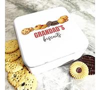 Gift Ideas for Dad - Square Biscuit Tin Gift Box for Dad, Grandad, and Step Dad - Cracker Gift Box for Cookies, Cake, Sweets, and Treats - Grandad Gifts, Present for Dad, Step Dad Fathers Day Gift