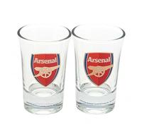 Gift Ideas - Official Arsenal FC Shot Glass Set (2 Pack) - A Great Present For Football Fans