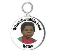 Gift Insanity 1980'S TV - DIFFERENT STROKES - WHAT YOU TALKING ABOUT WILLIS - 45mm Keyring