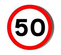 Gift Insanity 50TH BIRTHDAY SPEED SIGN 58mm Magnetic Bottle Opener