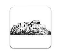 Gift Insanity Acropolis Of Athens Hilltop 55mm x 55mm Square Fridge Magnet