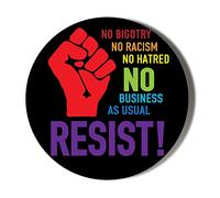 Gift Insanity ANTI RACIST RED FIST 45mm Medium Novelty Badge