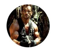 Gift Insanity ARNOLD SCHWARZENEGGER - PREDATOR POSE - 58mm Large Badge
