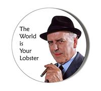Gift Insanity ARTHUR DALEY - MINDER - CLASSIC TV - THE WORLD IS YOUR LOBSTER - 58mm Large Badge