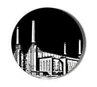 Gift Insanity BATTERSEA POWER STATION - POP ART - BLACK BACKGROUND - 38mm Small Badge