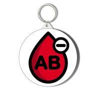 Gift Insanity BLOOD TYPE AB NEGATIVE 45mm Keyring
