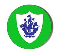 Gift Insanity BLUE PETER BADGE GREEN BACKGROUND 38mm Small Novelty Badge