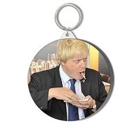 Gift Insanity BORIS JOHNSON EATING 45mm Medium Keyring