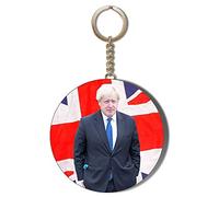 Gift Insanity BORIS JOHNSON ON UNION JACK 58mm Long Chain KEYRING BOTTLE OPENER