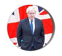 Gift Insanity BORIS JOHNSON ON UNION JACK Extra Large 77mm Round Fridge Magnet
