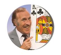 Gift Insanity BRUCE FORSYTH PLAY YOUR CARDS RIGHT 77mm Extra Large Badge