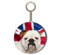 Gift Insanity BULL DOG BRITISH FLAG 58mm CHAIN KEYRING BOTTLE OPENER