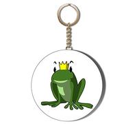 Gift Insanity CARTOON GREEN KING FROG 45mm LONG CHAIN KEYRING BOTTLE OPENER
