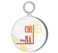 Gift Insanity CHINA - BEIJING - LARGE 58mm ROUND KEYRING