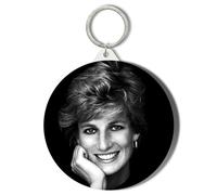 Gift Insanity CLASSIC PRINCESS DIANA POSE - BLACK BACKGROUND - 58mm Keyring