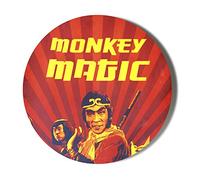 Gift Insanity CLASSIC RETRO CHILDRENS TV MONKEY MAGIC 58mm Large BADGE