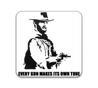 Gift Insanity Clint Eastwood Every Gun Makes A Different Tune 55mm x 55mm Square Fridge Magnet
