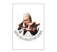 Gift Insanity CLINTON BAPTISTE SPIRITS VERY STRONG TONIGHT WHITE A5 SMALL PRINT