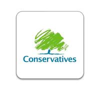 Gift Insanity Conservative Party Logo 55mm x 55mm Square Fridge Magnet