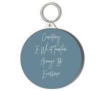 Gift Insanity CONSISTENCY IS WHAT TRANSFORM AVERAGE INTO EXCELLENCE Small 45mm Keyring