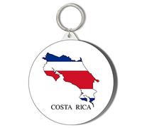 Gift Insanity COSTA RICA COUNTRY MAPPED LARGE 58mm ROUND KEYRING
