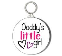 Gift Insanity DADDYS LITTLE GIRL PINK HEARTS 45mm Keyring