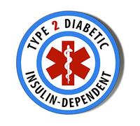 Gift Insanity DIABETIC TYPE 2 INSULIN DEPENDENT 77mm Novelty Badge