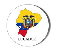 Gift Insanity ECUADOR FLAG MAPPED 58mm Large Fridge Magnet