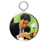 Gift Insanity ED MILIBAND EATING A SANDWICH SHORT CHAIN KEYRING BOTTLE OPENER