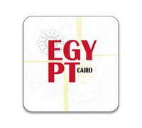 Gift Insanity Egypt Capital City Cairo Poster 55mm x 55mm Square Fridge Magnet
