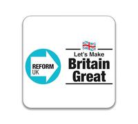 Gift Insanity ELECTION 2024 - VOTE REFORM - LETS MAKE BRITAIN GREAT AGAIN - 55mm x 55mm Square Magnet
