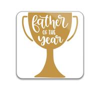 Gift Insanity Father Of The Year Award 55mm x 55mm Square Badge