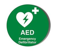 Gift Insanity FIRST AID - AED - Automated External Defibrillator - green MEDIUM 45mm BADGE