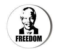 Gift Insanity FREE NELSON MANDELA 77mm novelty badge