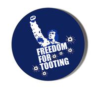 Gift Insanity FREEDOM FOR TOOTING CITIZEN SMITH 77mm novelty badge